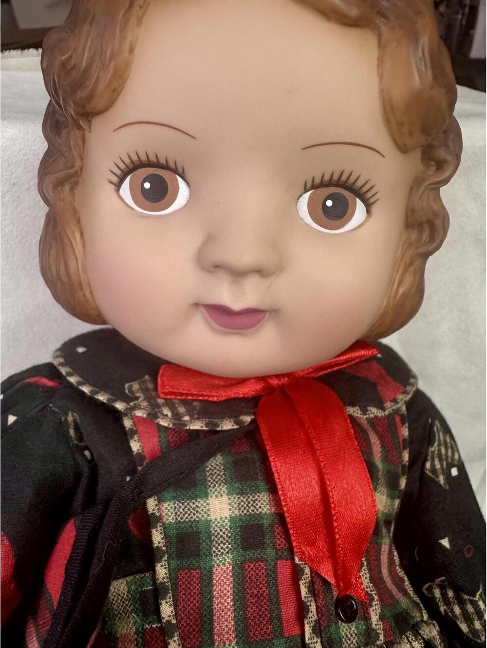 vintage daisy kingdom doll 1991 country christmas decor plaid dress